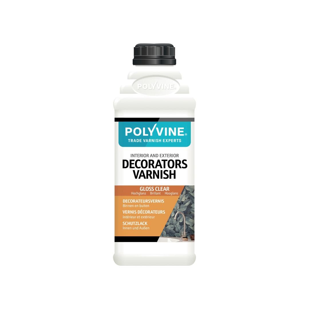 Polyvine Decorateursvernis – transparante watergedragen vernis voor muren, hout en behang