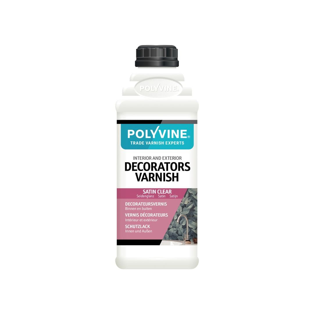 Polyvine Decorateursvernis – transparante watergedragen vernis voor muren, hout en behang