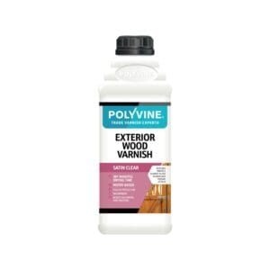 Polyvine Houtlak Buiten | kristalheldere vernis voor houten deuren, kozijnen en tuinmeubels