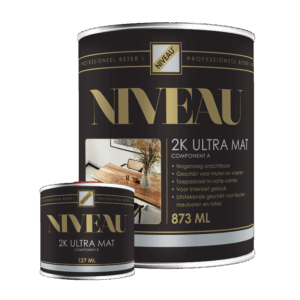 Niveau 2K Ultra Mat – heldere, onzichtbare 2K lak voor beton en minerale ondergronden