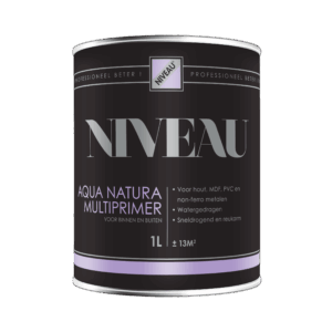 Niveau Aqua Natura Multiprimer – primer en aflak in één voor gladde ondergronden