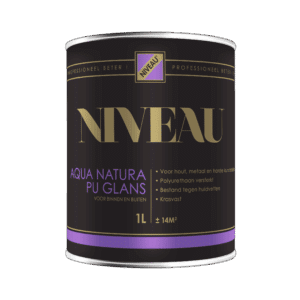 Niveau Aqua Natura PU Glans – watergedragen hoogglanslak voor hout en metaal