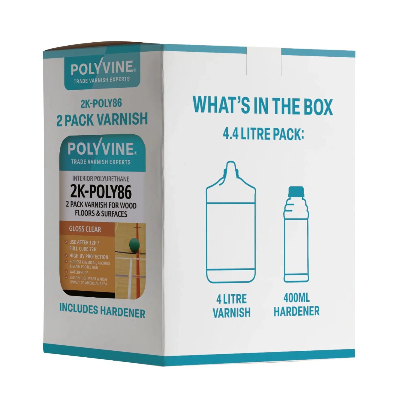 Polyvine 2K-POLY86 Polyurethaan Vernis & Verharder - Afbeelding 3