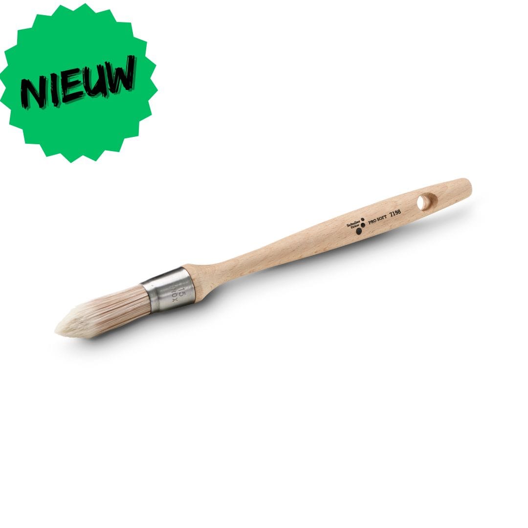 Schuller PRO Soft Roedenkwast gerecycled | Is speciaal ontwikkeld voor detailwerk waarbij controle en afwerking belangrijk zijn.