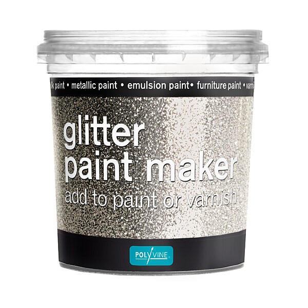 glitter paint maker silver